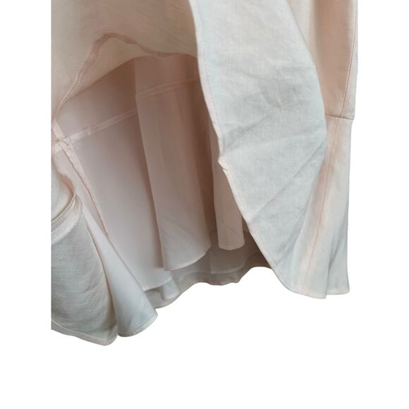 NEW Club Monaco Seymour Linen Blend Peplum Sleeveless Pale Pink Top Size Small - Picture 5 of 9